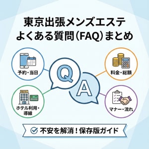【保存版】東京 出張 メンズエステのよくある質問（FAQ）まとめ